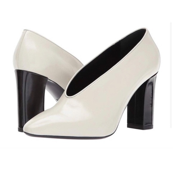NWT Via Spiga Cream Baran Italy Leather Almond Toe - Picture 1 of 9